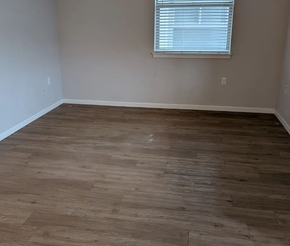 Empty apartment after Patriot hauling and junk removal removed furniture from an apartment